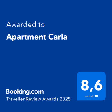 Booking.com Traveller Review Award 2025, Apartment carla